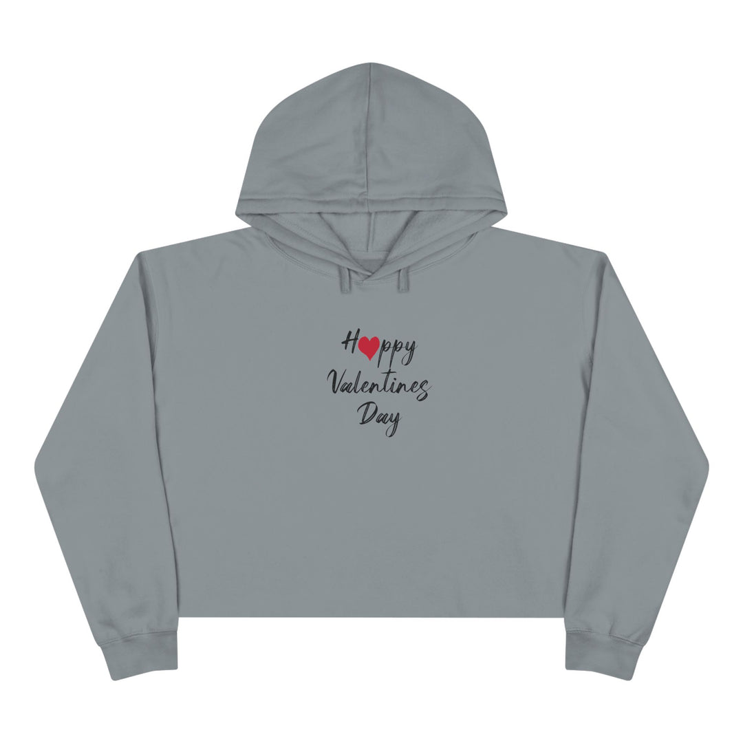 Happy Valentines Day - Crop Hoodie