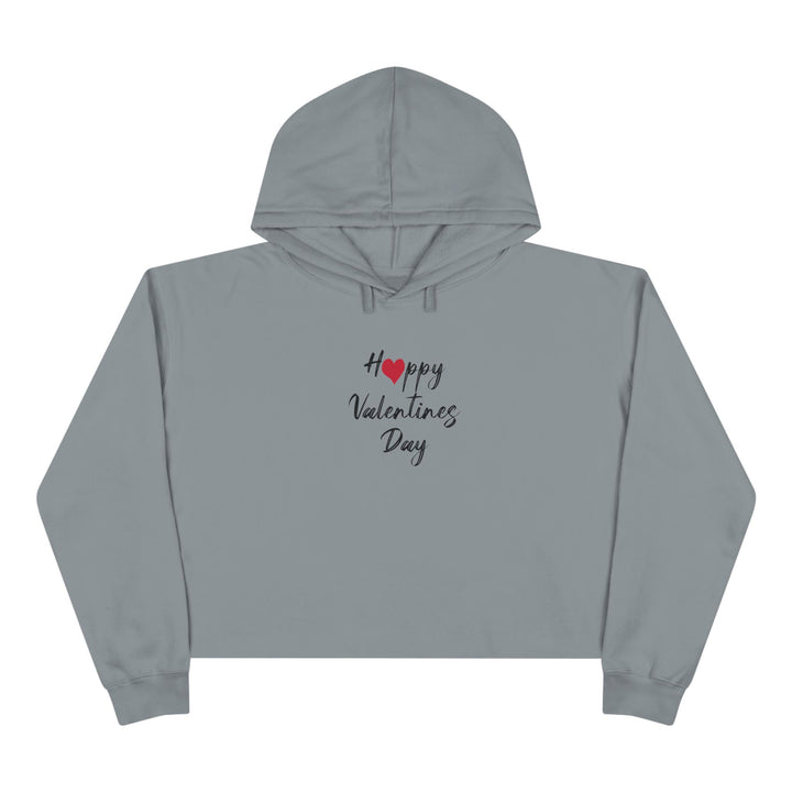 Happy Valentines Day - Crop Hoodie