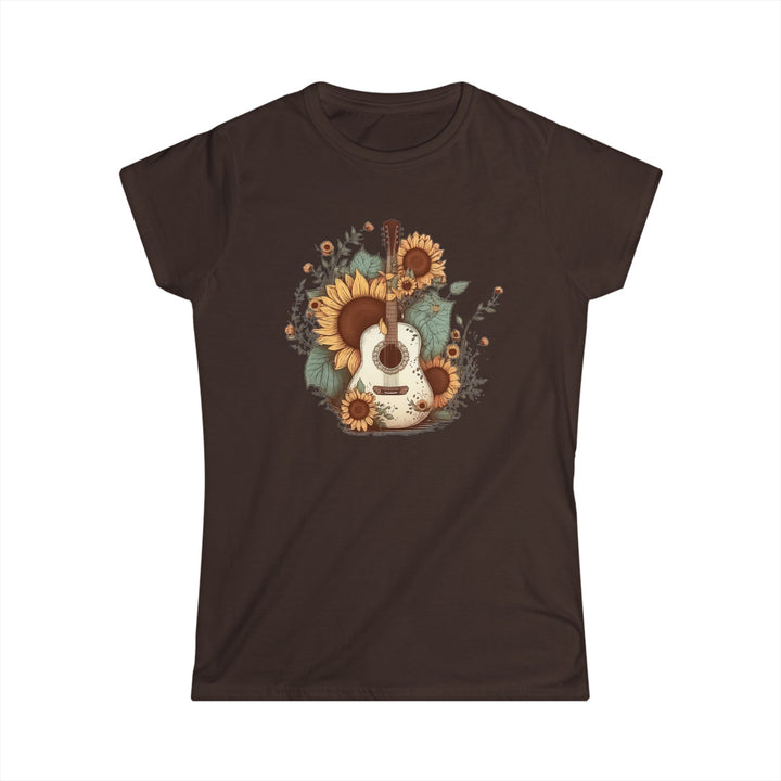 Sunflower Guitar - Women's Softstyle Tee