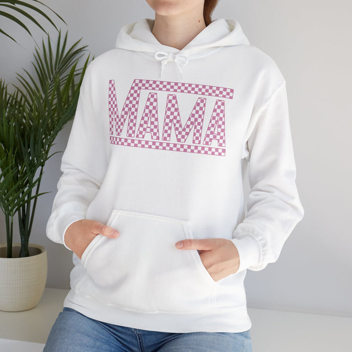 Pink Check Mama - Unisex Heavy Blend™ Hooded Sweatshirt