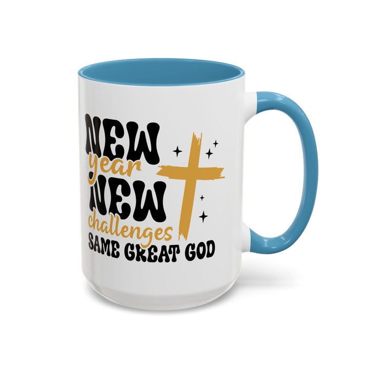 New Year Same Great God - Accent Coffee Mug (11, 15oz)
