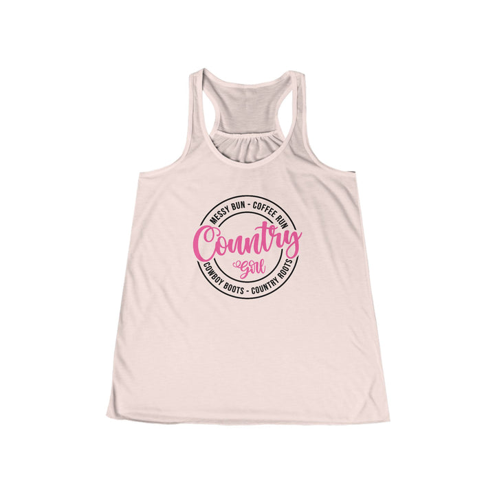 Country Girl - Women's Flowy Racerback Tank