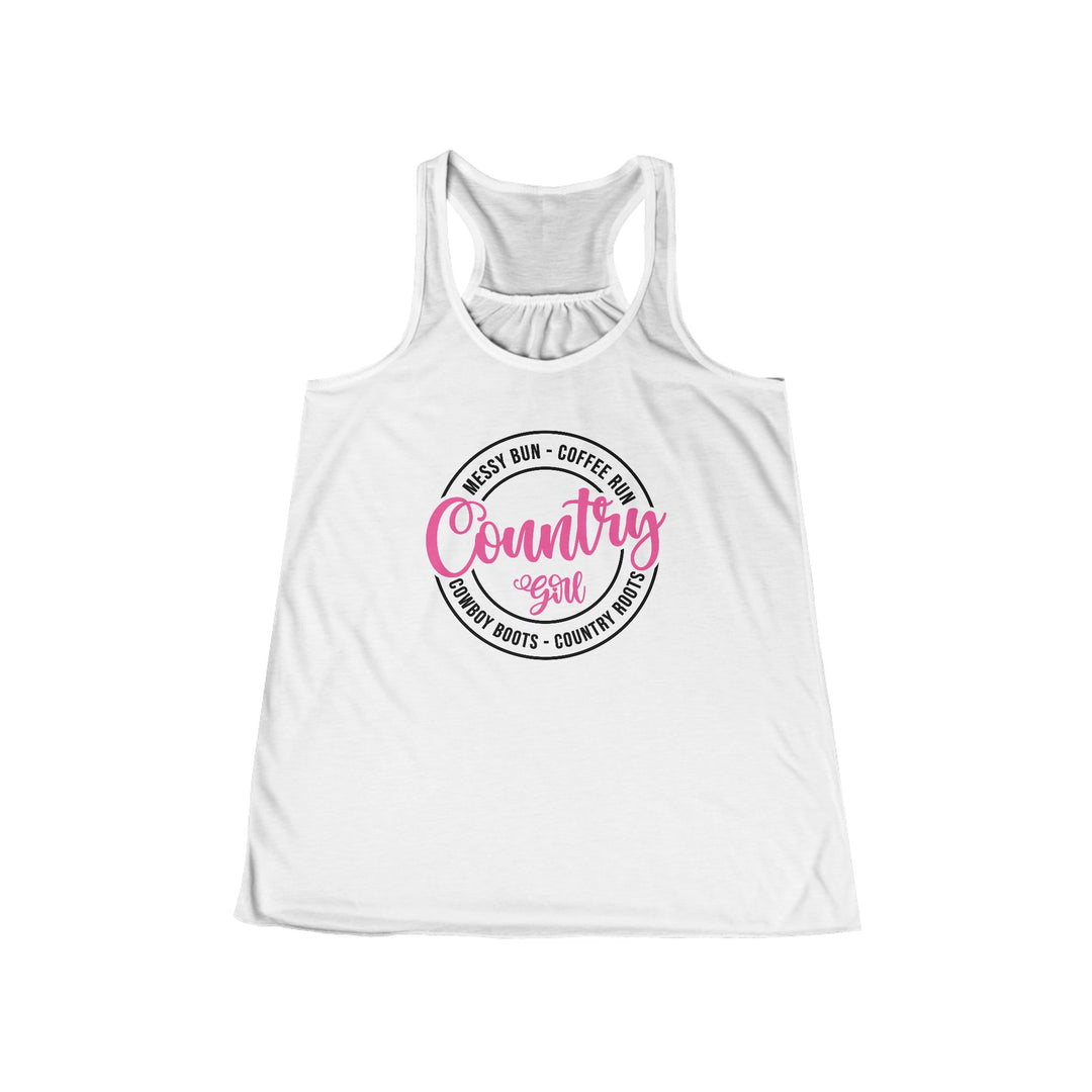 Country Girl - Women's Flowy Racerback Tank