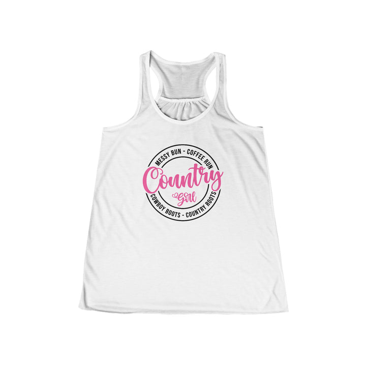 Country Girl - Women's Flowy Racerback Tank