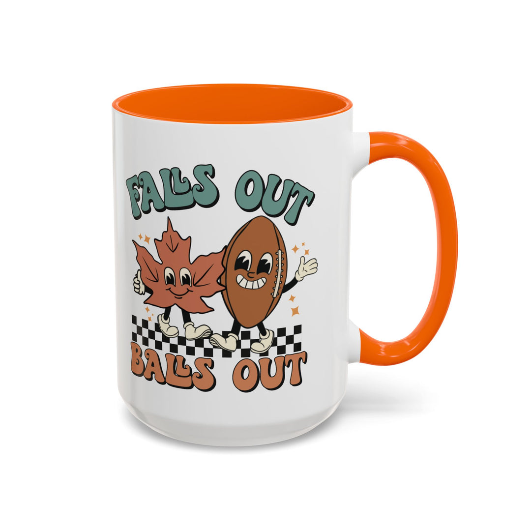 Falls Out Balls Out - Accent Coffee Mug (11, 15oz)