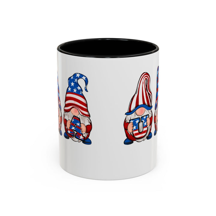 4th Of July Gnomes - Accent Coffee Mug (11, 15oz)