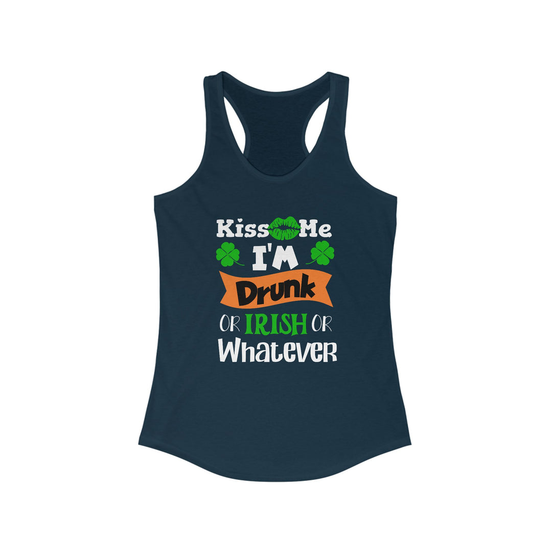 Kiss Me I'm Drunk - Women's Ideal Racerback Tank