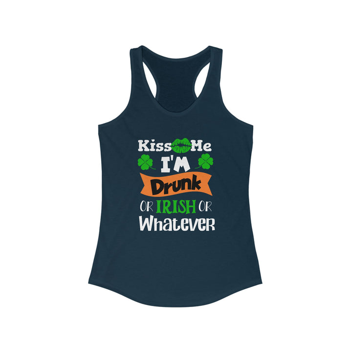 Kiss Me I'm Drunk - Women's Ideal Racerback Tank