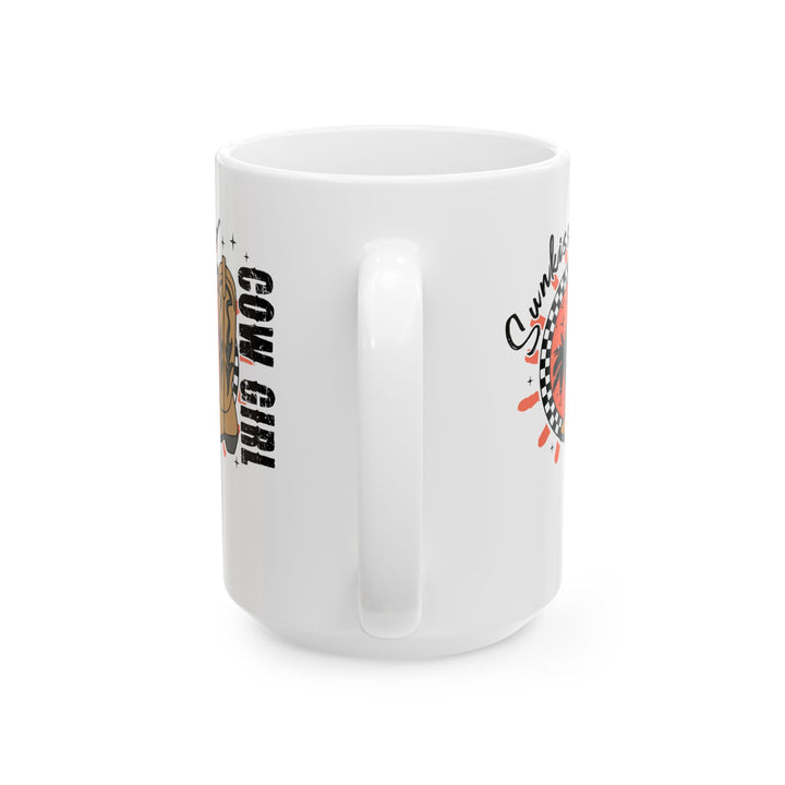 Sunkissed Cowgirl - Ceramic Mug, (11oz, 15oz)