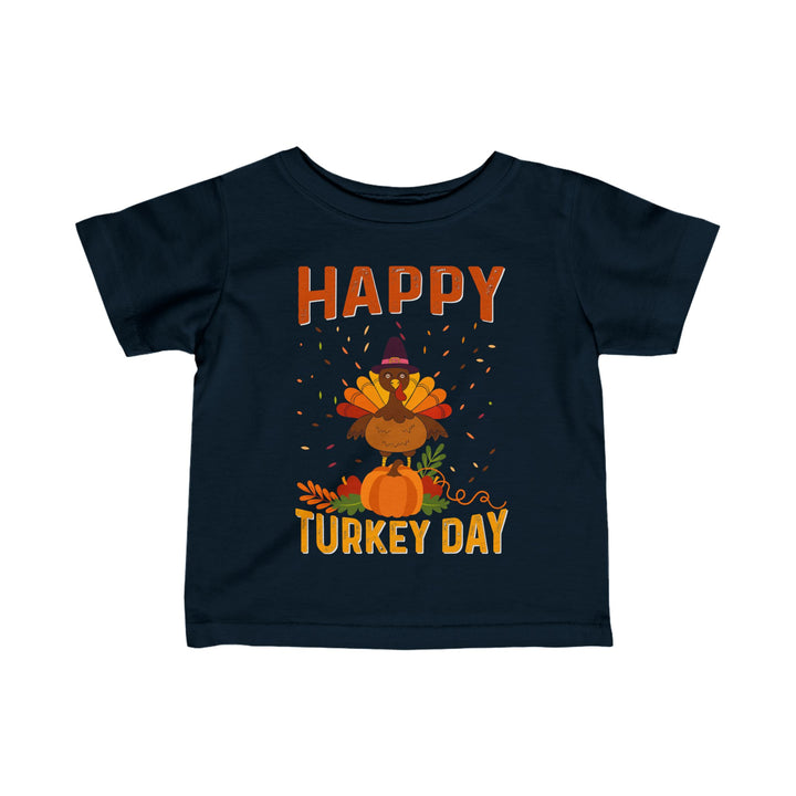 Happy Turkey Day - Infant Fine Jersey Tee