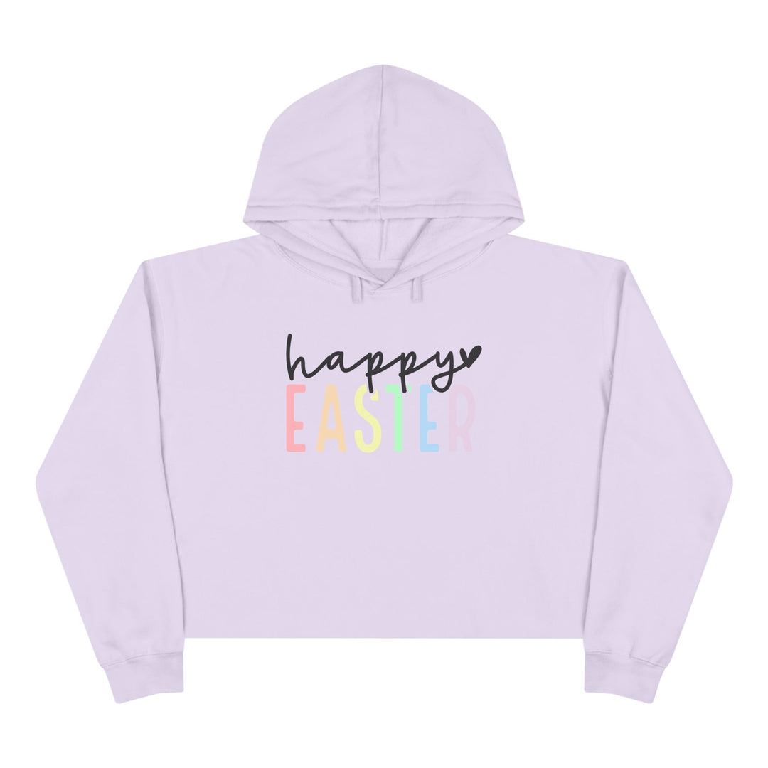Pastel Happy Easter - Crop Hoodie