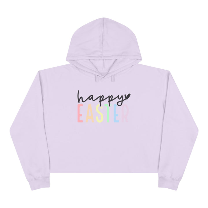 Pastel Happy Easter - Crop Hoodie