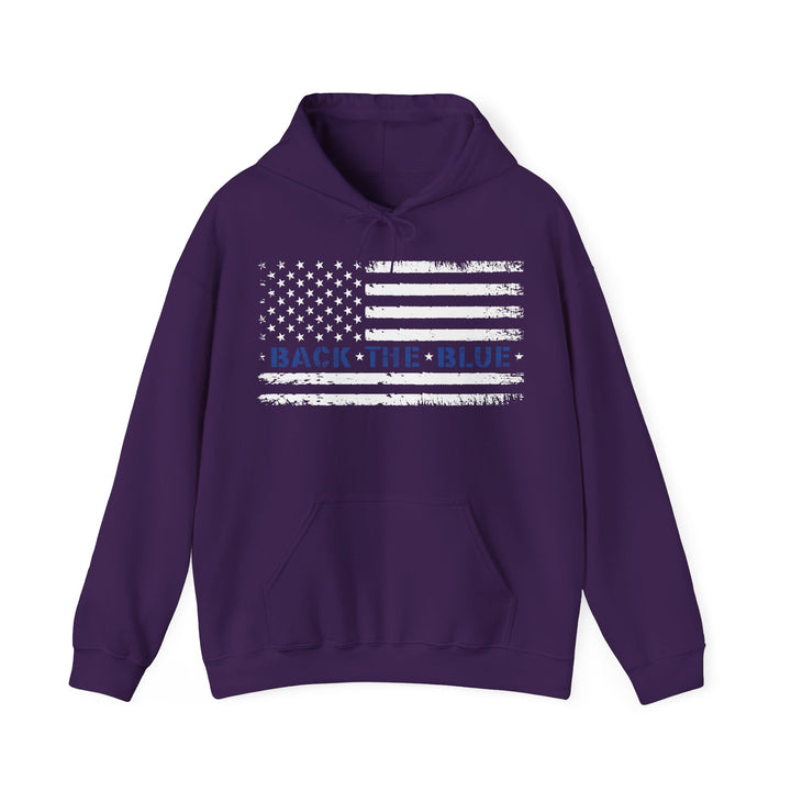Back The Blue - Unisex Heavy Blend™ Hooded Sweatshirt