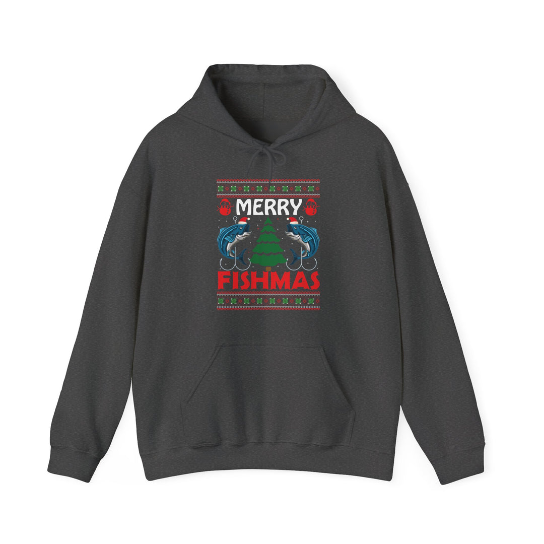 Merry Fishmas - Unisex Heavy Blend™ Hooded Sweatshirt