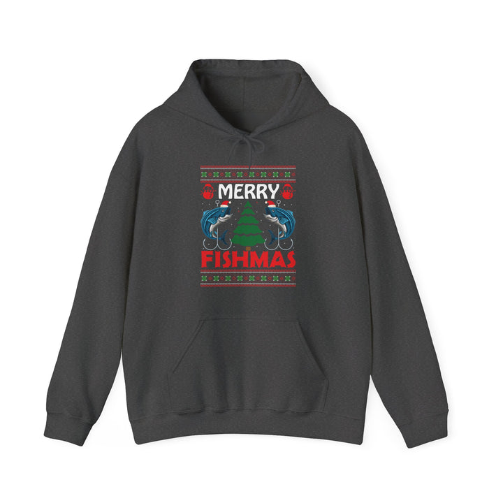 Merry Fishmas - Unisex Heavy Blend™ Hooded Sweatshirt