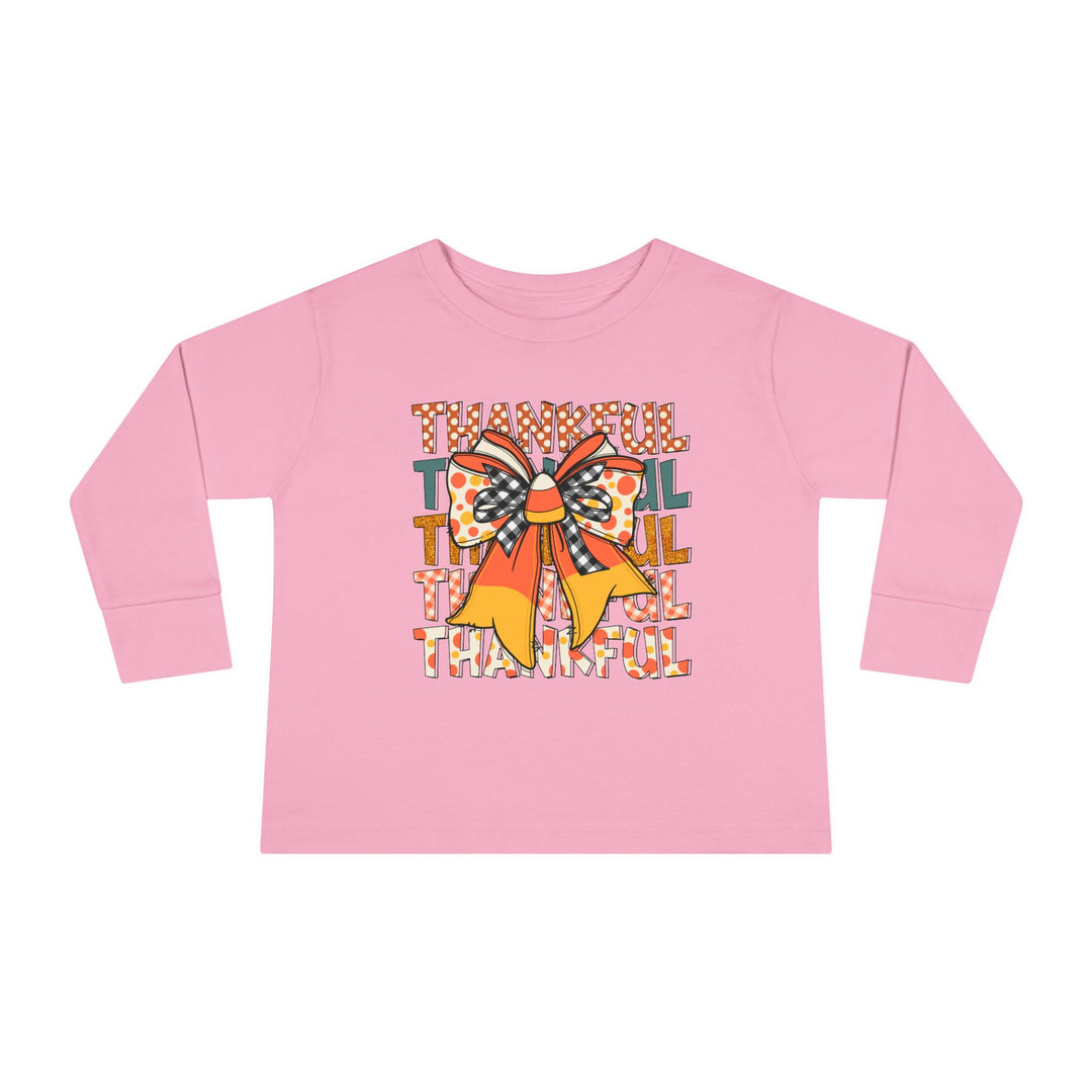 Thankful Bow - Toddler Long Sleeve Tee