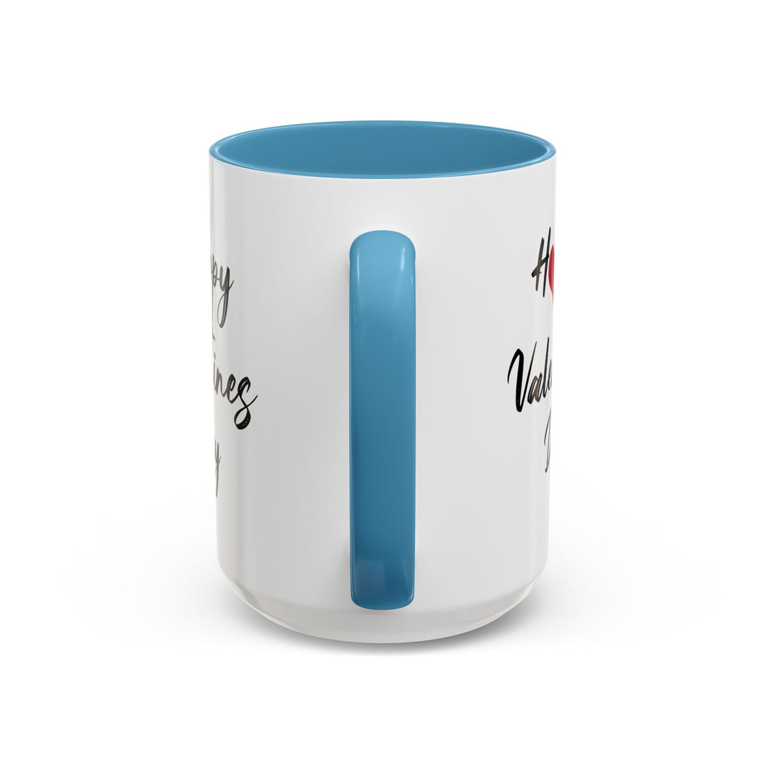Happy Valentines Day - Accent Coffee Mug (11, 15oz)
