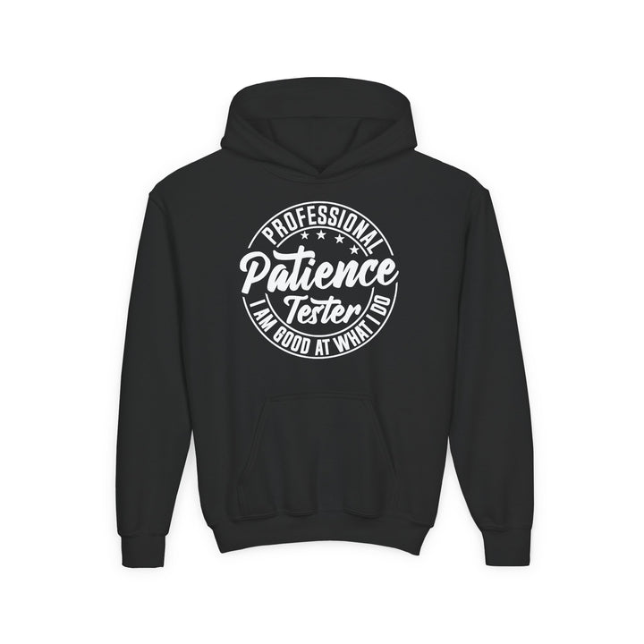 Professional Patience Tester - Youth Heavy Blend Hooded Sweatshirt