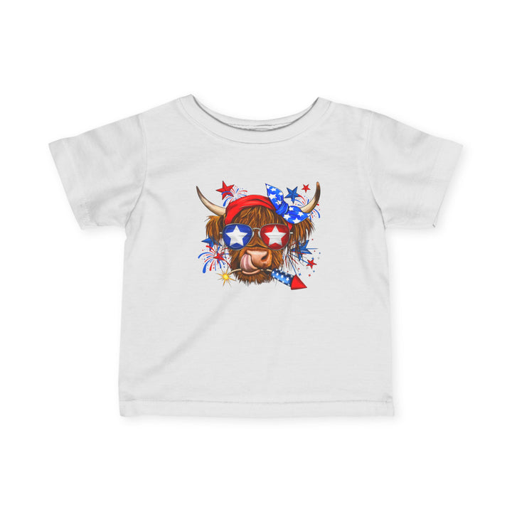 4th Of July Cow - Infant Fine Jersey Tee