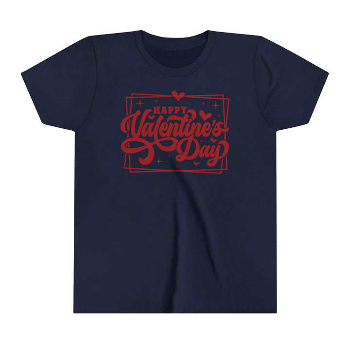 Happy Valentine's Day W/Hearts - Youth Short Sleeve Tee