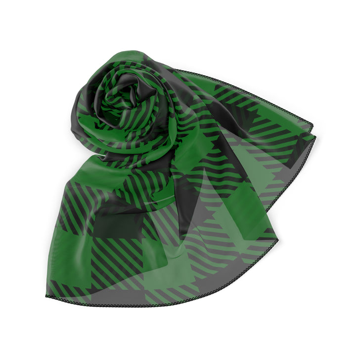 Green Plaid - Poly Scarf