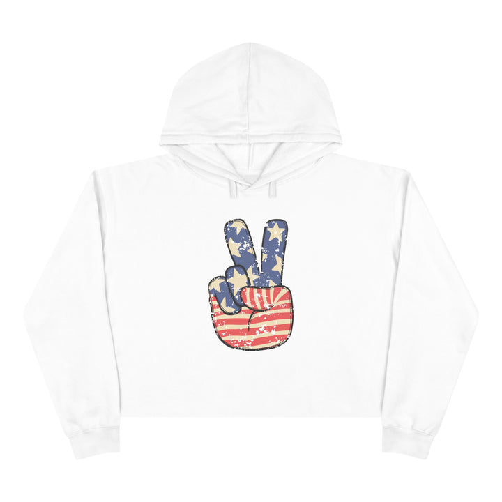 Peace - Crop Hoodie