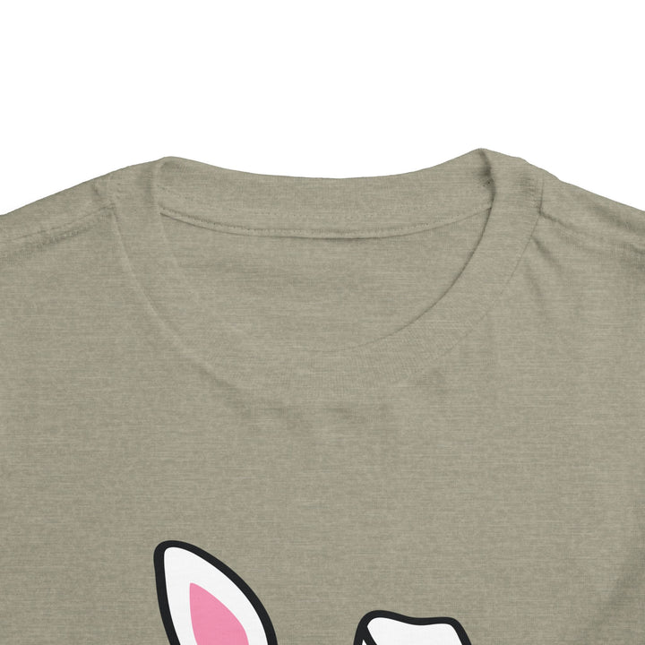 Personalized Girls Easter Bunny - Toddler Short Sleeve Tee