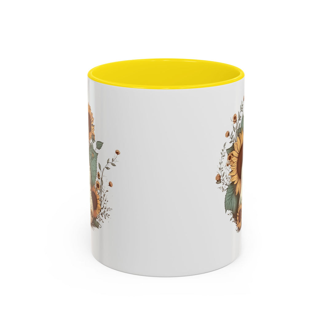 Sunflower Guitar - Accent Coffee Mug (11, 15oz)