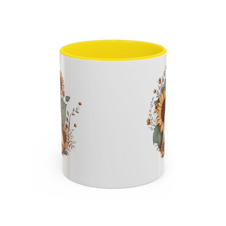 Sunflower Guitar - Accent Coffee Mug (11, 15oz)
