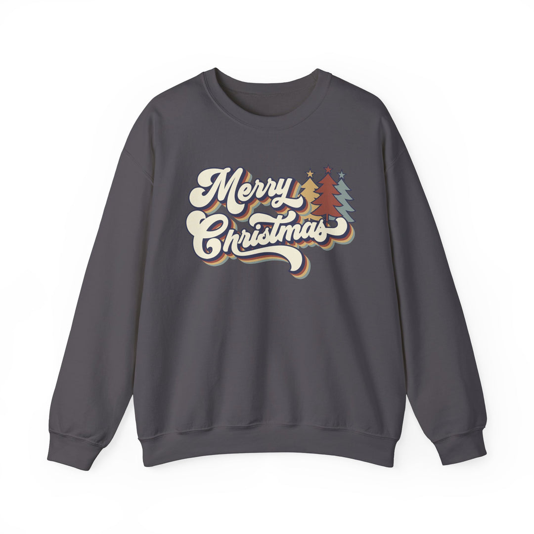 Retro Merry Christmas - Unisex Heavy Blend™ Crewneck Sweatshirt