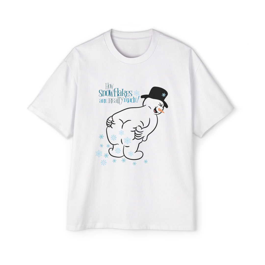 How Snowflakes Are Made - Men's Heavy Oversized Tee