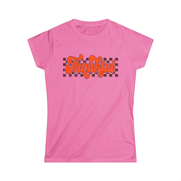 Retro Thankful - Women's Softstyle Tee