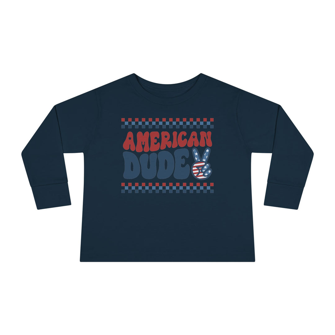 American Dude - Toddler Long Sleeve Tee