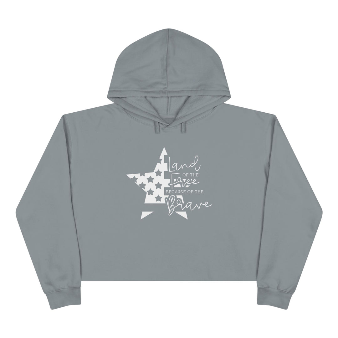 Land Of The Free - Crop Hoodie