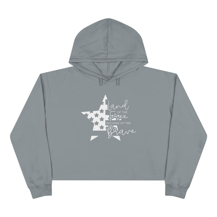 Land Of The Free - Crop Hoodie
