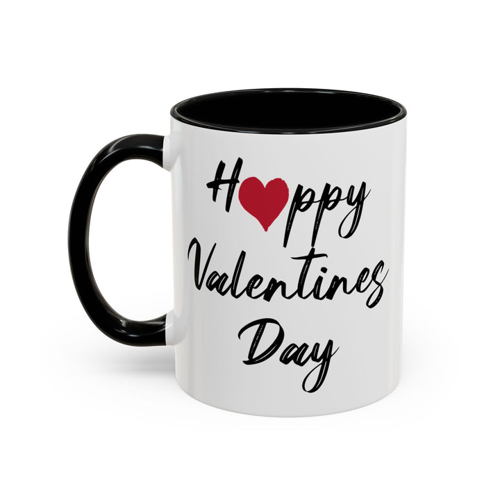 Happy Valentines Day - Accent Coffee Mug (11, 15oz)