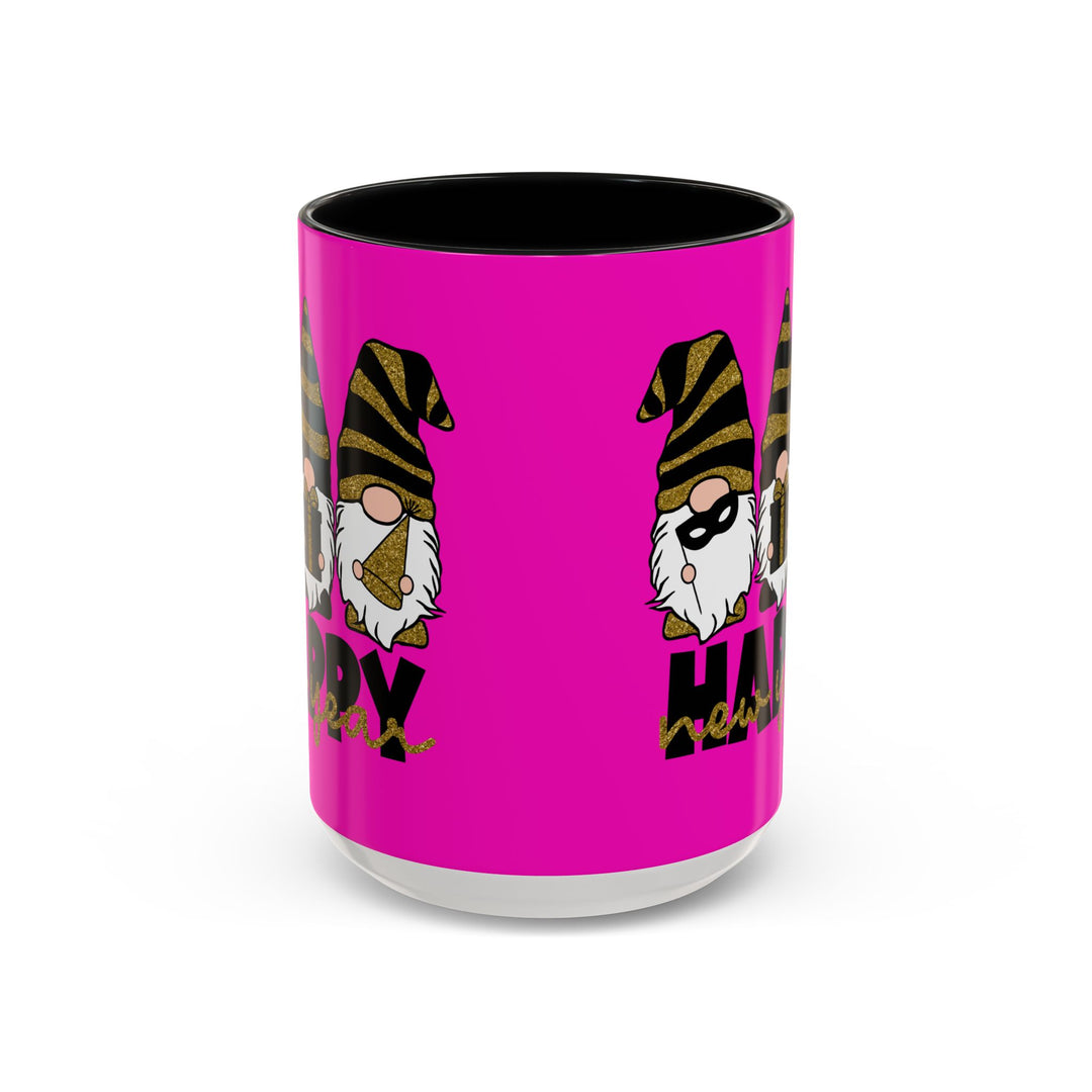 Happy New Year Gnomes - Accent Coffee Mug (11, 15oz)