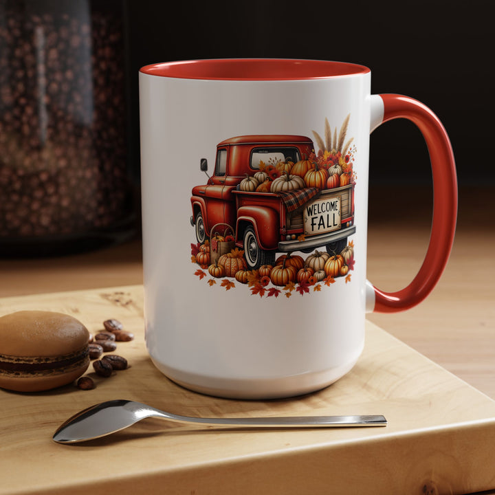 Welcome Fall - Accent Coffee Mug (11, 15oz)
