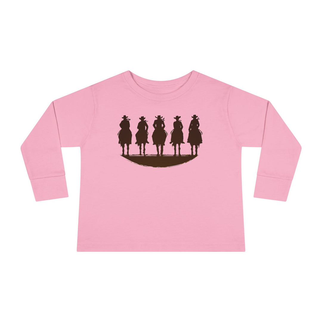 Cowboy Silhouette - Toddler Long Sleeve Tee