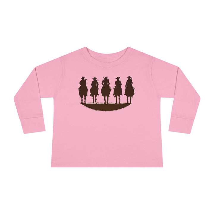 Cowboy Silhouette - Toddler Long Sleeve Tee
