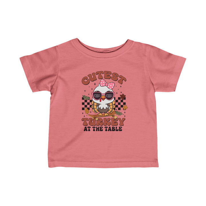 Cutest Turkey  Girls - Infant Fine Jersey Tee