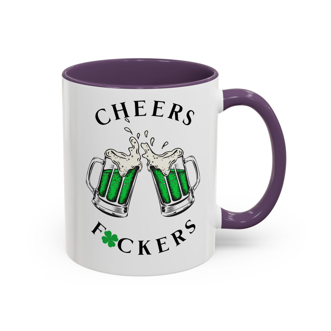 Cheers F*ckers - Accent Coffee Mug (11, 15oz)