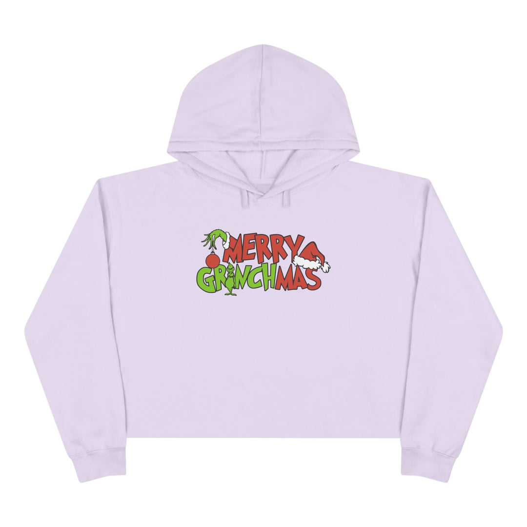 Merry Grinchmas - Crop Hoodie
