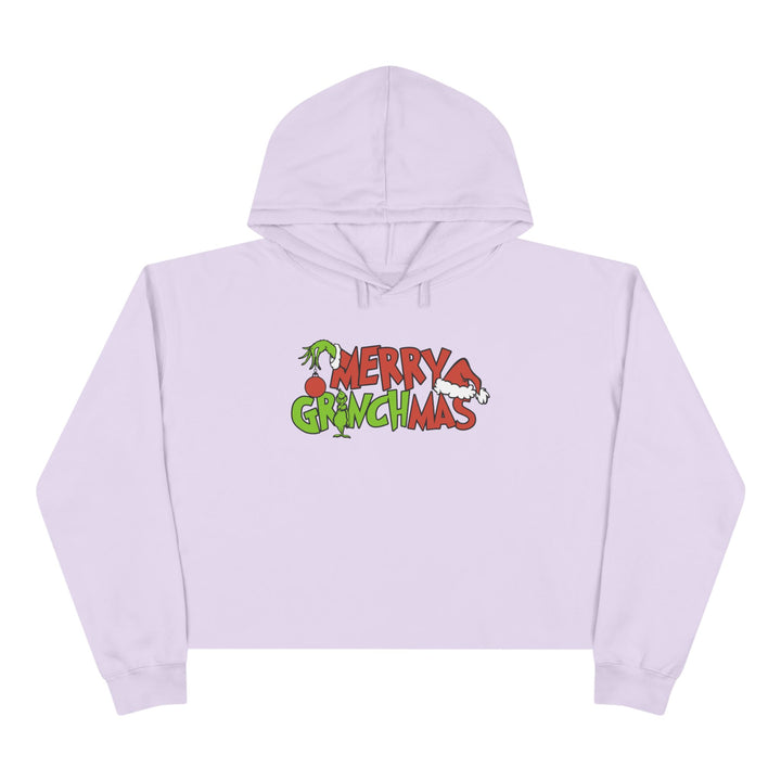 Merry Grinchmas - Crop Hoodie