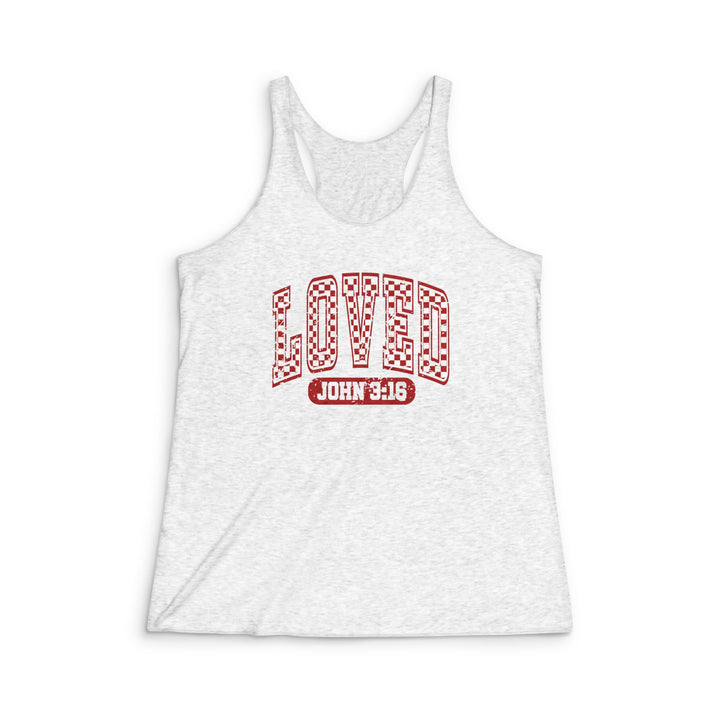 John 3:16 - Women's Tri-Blend Racerback Tank