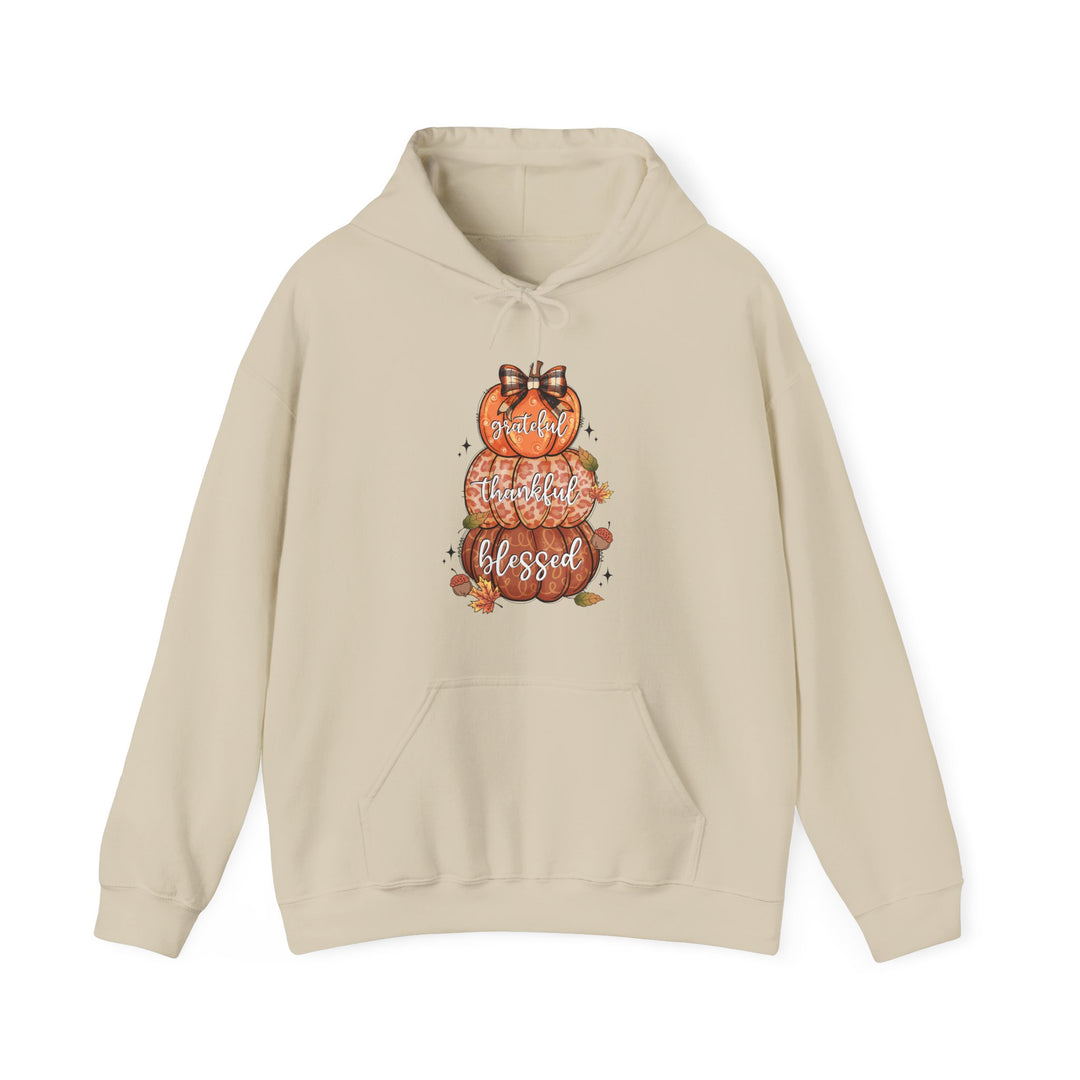 Grateful Thankful Blessed Pumpkins - Unisex Heavy Blend™ Hooded Sweatshirt