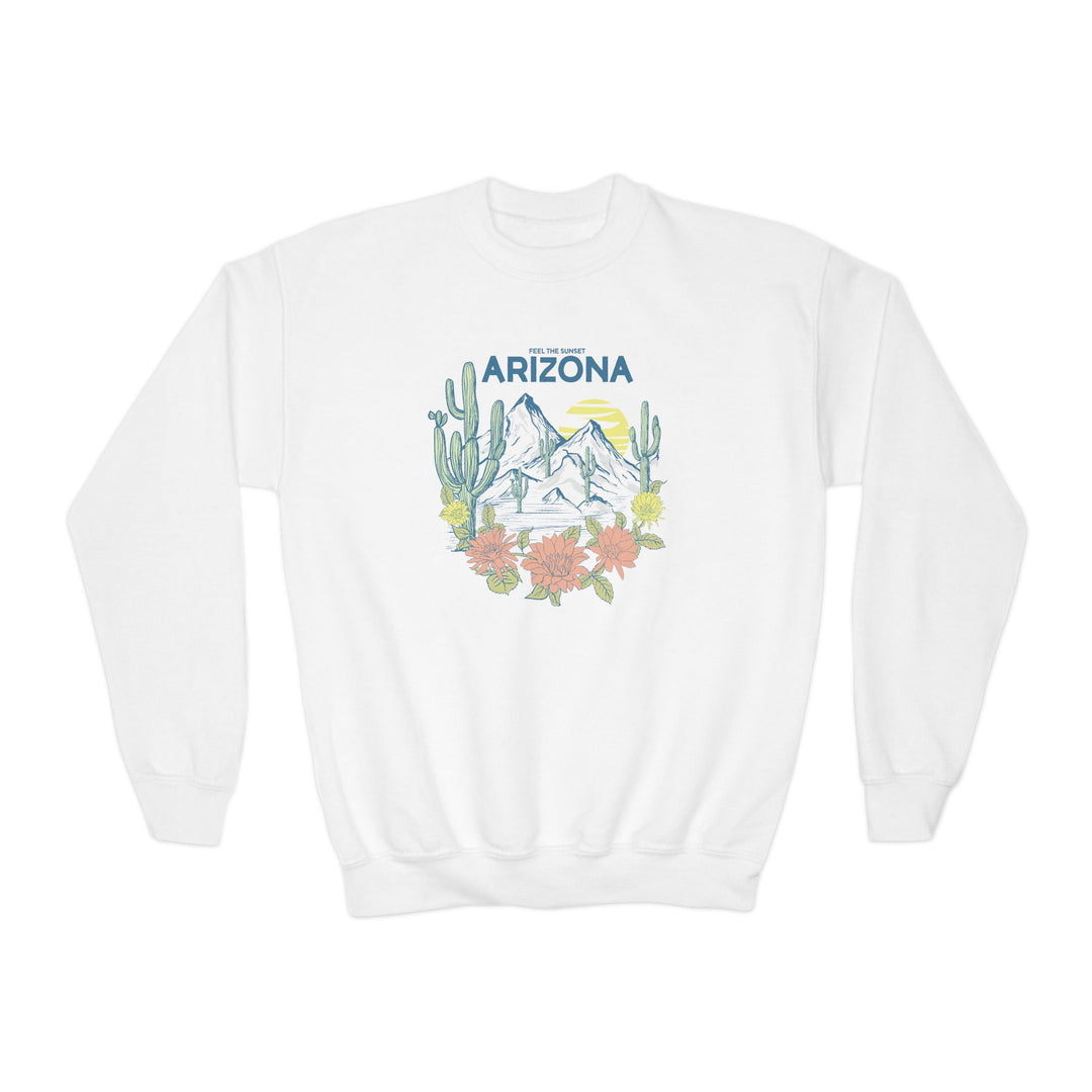 Feel The Sunset Arizona - Youth Crewneck Sweatshirt