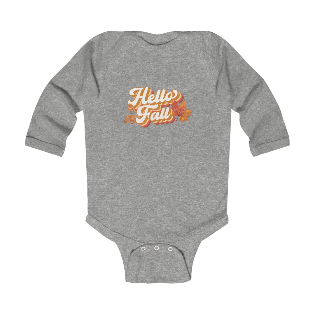 Retro Hello Fall - Infant Long Sleeve Bodysuit
