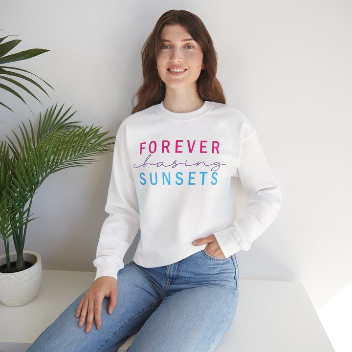 Forever Chasing Sunsets - Unisex Heavy Blend™ Crewneck Sweatshirt