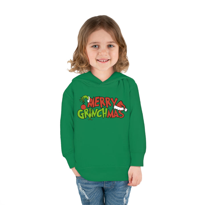 Merry Grinchmas - Toddler Pullover Fleece Hoodie